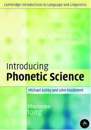 Cover of: Introducing phonetic science