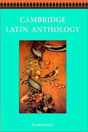 Cover of: Cambridge Latin Anthology (Cambridge Latin Course) by Cambridge School Classics Project, Cambridge School Classics Project