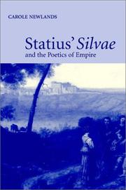 Cover of: Statius' Silvae and the poetics of Empire
