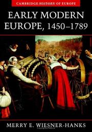 Cover of: Early Modern Europe, 14501789 (Cambridge History of Europe)