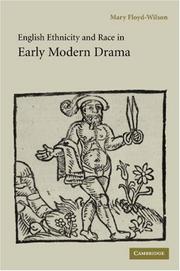 Cover of: English ethnicity and race in early modern drama
