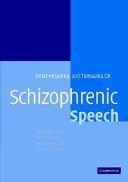 Cover of: Schizophrenic speech by P. J. McKenna
