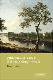 Cover of: Patriotism and poetry in eighteenth-century Britain