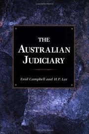 Cover of: The Australian judiciary by Enid Mona Campbell