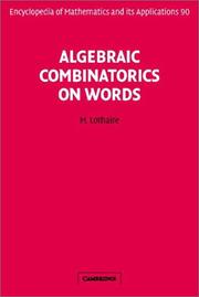 Cover of: Algebraic Combinatorics on Words