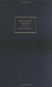 Cover of: Psychology and experience