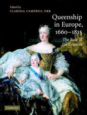 Cover of: Queenship in Europe, 1660-1815 by Clarissa Campbell Orr