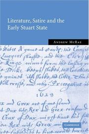Cover of: Literature, satire, and the early Stuart state