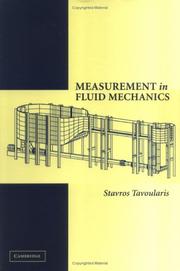 Cover of: Measurement in fluid mechanics by Stavros Tavoularis, Stavros Tavoularis