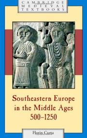 Cover of: Southeastern Europe in the Middle Ages, 5001250 (Cambridge Medieval Textbooks)