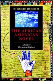Cover of: The Cambridge companion to the African American novel
