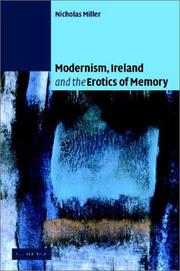 Cover of: Modernism, Ireland, and the erotics of memory