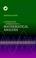 Cover of: An Interactive Introduction to Mathematical Analysis Hardback with CD-ROM