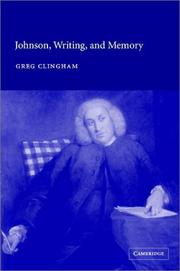 Cover of: Johnson, writing, and memory