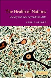 Cover of: The health of nations: society and law beyond the state