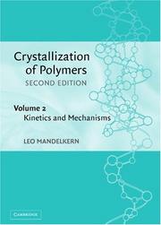 Cover of: Crystallization of polymers