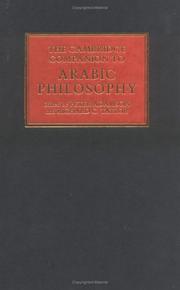 Cover of: The Cambridge Companion to Arabic Philosophy (Cambridge Companions to Philosophy)
