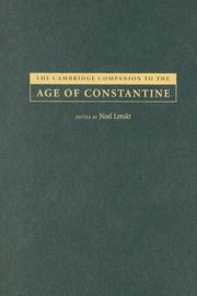 Cover of: The Cambridge companion to the Age of Constantine by edited by Noel Lenski.