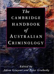 Cover of: The Cambridge Handbook of Australian Criminology