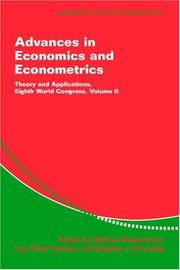Cover of: Advances in Economics and Econometrics by 