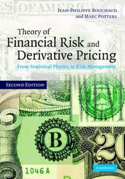 Cover of: Theory of Financial Risk and Derivative Pricing by Jean-Philippe Bouchaud, Marc Potters