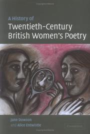 Cover of: A history of twentieth-century British women's poetry