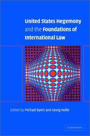 Cover of: United States Hegemony and the Foundations of International Law by 