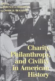 Cover of: Charity, Philanthropy, and Civility in American History