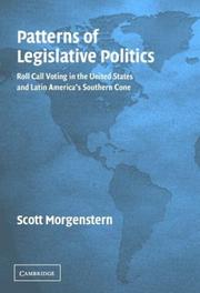 Cover of: Patterns of Legislative Politics by Scott Morgenstern