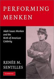 Cover of: Performing Menken by Renée M. Sentilles