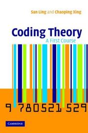 Cover of: Coding Theory: A First Course