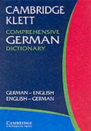 Cover of: Cambridge Klett Comprehensive German Dictionary