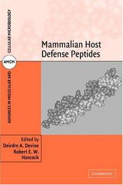 Cover of: Mammalian Host Defense Peptides (Advances in Molecular and Cellular Microbiology) | 