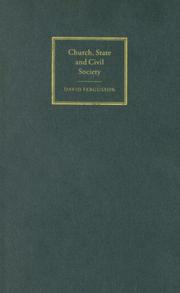 Cover of: Church, state and civil society by David Fergusson