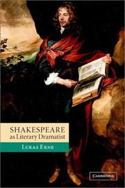 Cover of: Shakespeare as literary dramatist