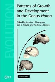 Cover of: Patterns of Growth and Development in the Genus Homo (Cambridge Studies in Biological and Evolutionary Anthropology)