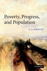 Cover of: Poverty, Progress, and Population by Edward Anthony Wrigley