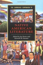 Cover of: The Cambridge companion to Native American literature by edited by Joy Porter and Kenneth M. Roemer.