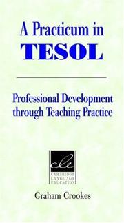 A practicum in TESOL by Graham Crookes