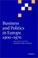 Cover of: Business and politics in Europe, 1900-1970