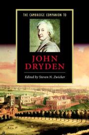 Cover of: The Cambridge companion to John Dryden