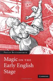 Cover of: Magic on the early English stage