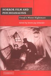 Cover of: The Horror Film and Psychoanalysis by Steven Jay Schneider