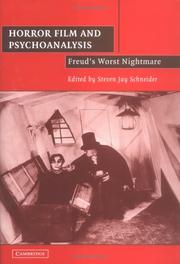Cover of: Horror film and psychoanalysis: Freud's worst nightmare