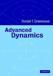 Cover of: Advanced Dynamics by Donald T. Greenwood