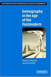 Cover of: Demography in the Age of the Postmodern (New Perspectives on Anthropological and Social Demography)