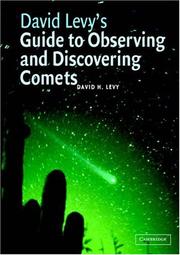 Cover of: David Levy's Guide to Observing and Discovering Comets by David H. Levy