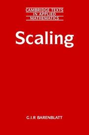 Scaling by G. I. Barenblatt