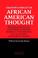 Cover of: Creative conflict in African American thought