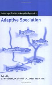 Cover of: Adaptive Speciation (Cambridge Studies in Adaptive Dynamics) by 